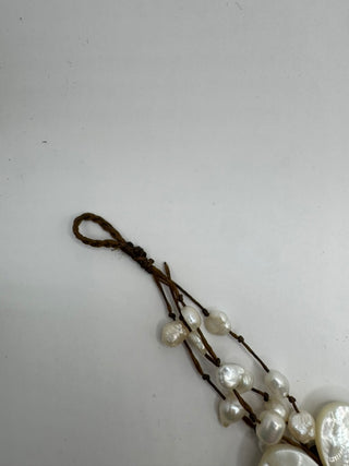 Pearl and Shell Weaved Bracelet