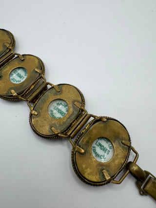 Limoges Vintage Porcelain Courting Bracelet