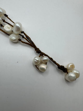 Pearl and Shell Weaved Bracelet