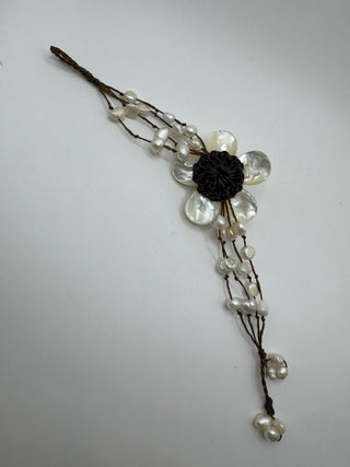Pearl and Shell Weaved Bracelet