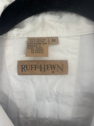 Ruff Hewn Vintage White Shirt with Embroidery Bib