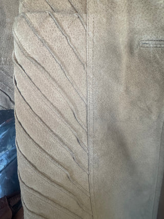 Suede 1960s Jacket with Tie