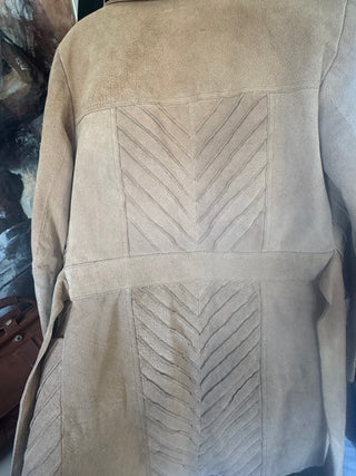 Suede 1960s Jacket with Tie