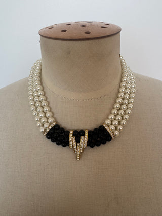 Art Deco Inspired 80's Faux Pearls