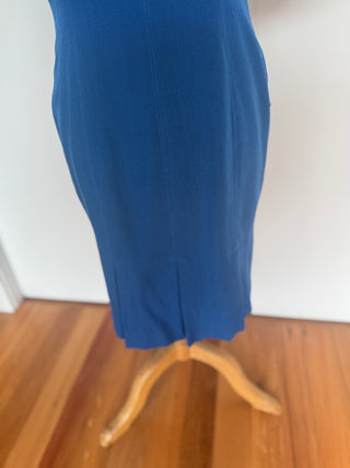 Stunning Blue Oleg Cassini Dress - Size 8-10