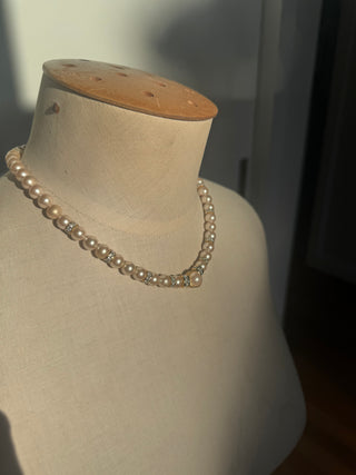 Vintage Echt Prym costume jewelry string of pearls