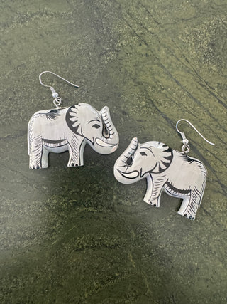 Retro Vintage Elephant Earrings