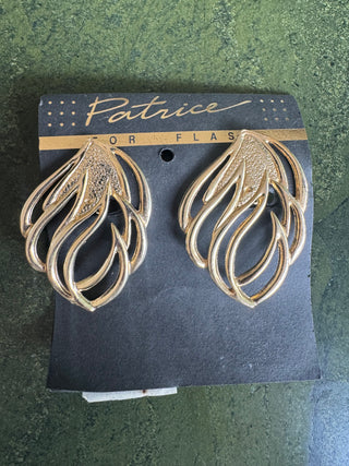 Vintage Deadstock Clip on Earrings - Very minimalist 90s