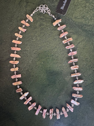 Freshwater pearl (stick beads) necklace