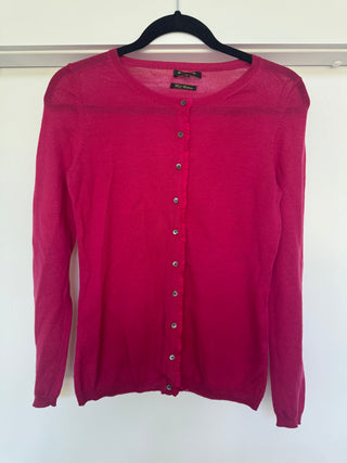 Fuschia Cashmere Cardigan - Small