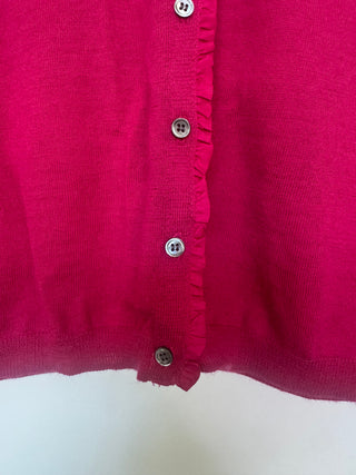 Fuschia Cashmere Cardigan - Small