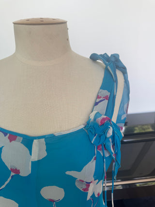 Vintage Silk Barbara Lee Summer Dress Size 8-10