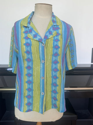 Short Sleeve Colorful Shirt - Size 10