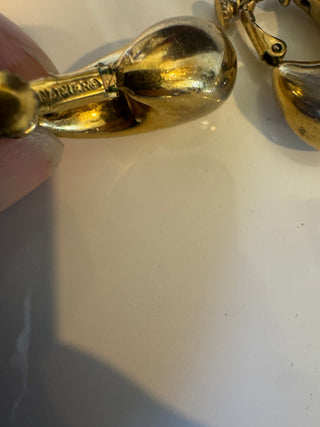 Vintage Napier Gold Tone Earrings