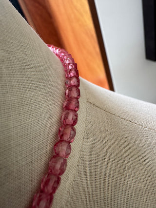 Rare, 1930s Facted Crystal graduated necklace