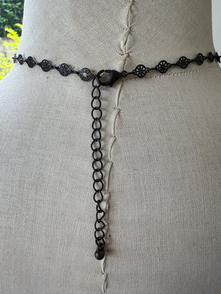 Vintage Costume - Avon style Pink Drop Necklace