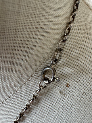 Vintage Penguin Carved Pendant with Sterling Silver Chain