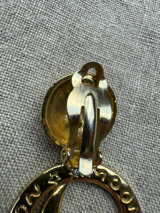 Vintage Celestial Clip ons moon and stars