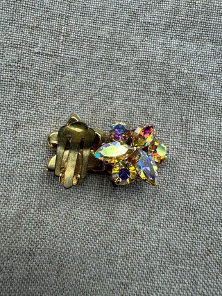 Vintage AB clip on earrings