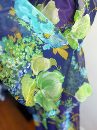 Kevin Berkahn 1970s Floral Dress - Size Small (8-10)