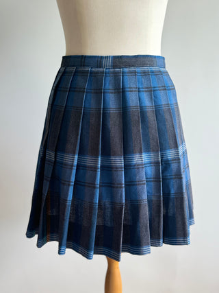90s Plaid pleated Skirt - Size 8