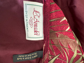 Burgundy Vintage Wrap Skirt Size 8-10