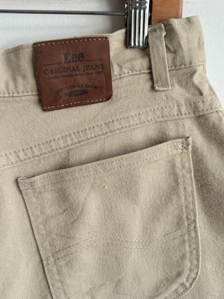 Vintage Lee Beige Denim Shorts