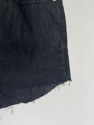 Levis 512 Black Denim Cut Off Shorts Size 8