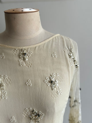 Cohen et Sabine embellished Silk Slip - Size 8