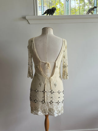 Cohen et Sabine embellished Silk Slip - Size 8