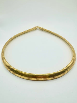 Vintage Emma Page Gołd Tonę Chunck Snake Chain Necklace