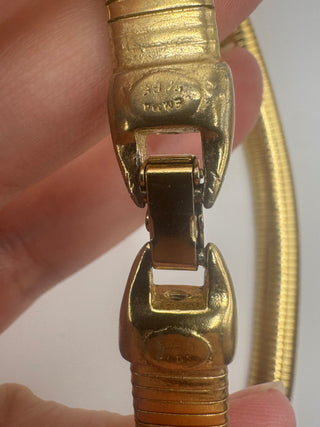 Vintage Emma Page Gołd Tonę Chunck Snake Chain Necklace