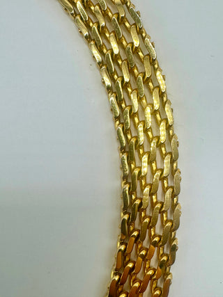 JL Aldenkamp - Rare Gold Tone Pavé Mesh Choker with Rhinestone Snake