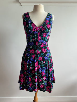 90s Summer Rayon Mini Dress Size 8-10