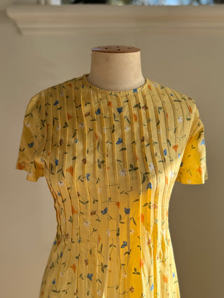 Yellow Floral Summer Dress