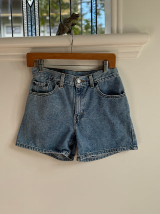 Denim Levi Short Shorts - Size 6-8