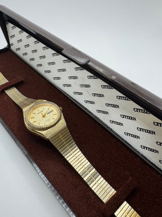 Vintage Gold Plated Citizen Automatic Ladies Watch - in Original Box