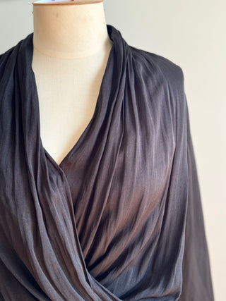 Long Sleeve Deep V-Neck Dress Size 10