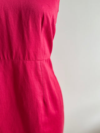 Maroon Shift Dress - Robyn Mathieson Size 10-12