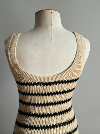 DISSH Margo Dress - stripe knit Size M