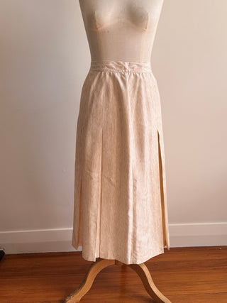 Vintage Silk Pleated Skirt