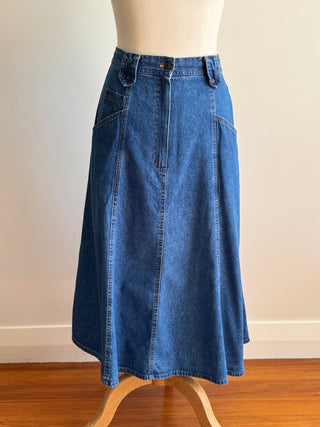 Denim A Line Skirt Size M-L