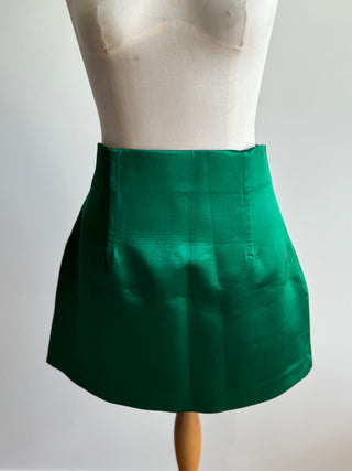 Bright Satin Zara Mini Skirt Size L