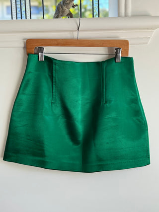 Bright Satin Zara Mini Skirt Size L