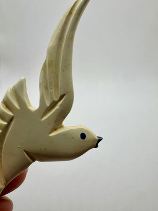 Vintage Celluloid Bird Brooch