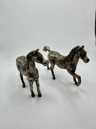 Miniature Pewter Horse Figurines