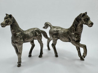Miniature Pewter Horse Figurines