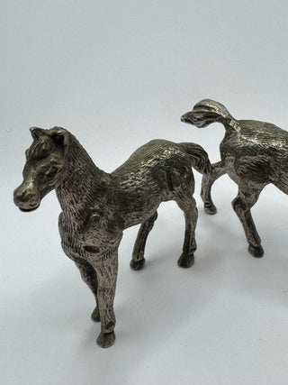 Miniature Pewter Horse Figurines