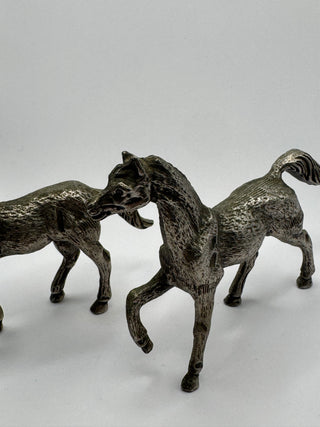 Miniature Pewter Horse Figurines
