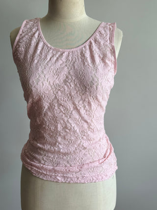 Pink Lace Tank - Size XL